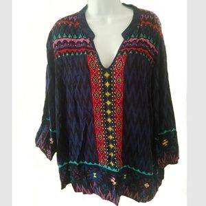 Cato atex print  tunic top